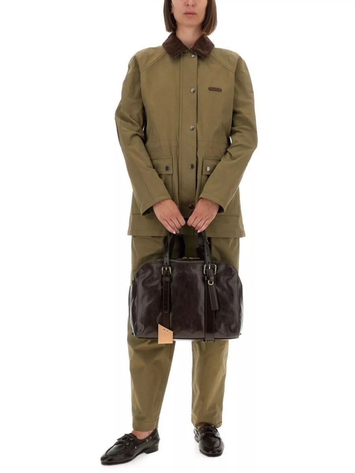 Moschino Tailored Trousers Front Pleats In Green