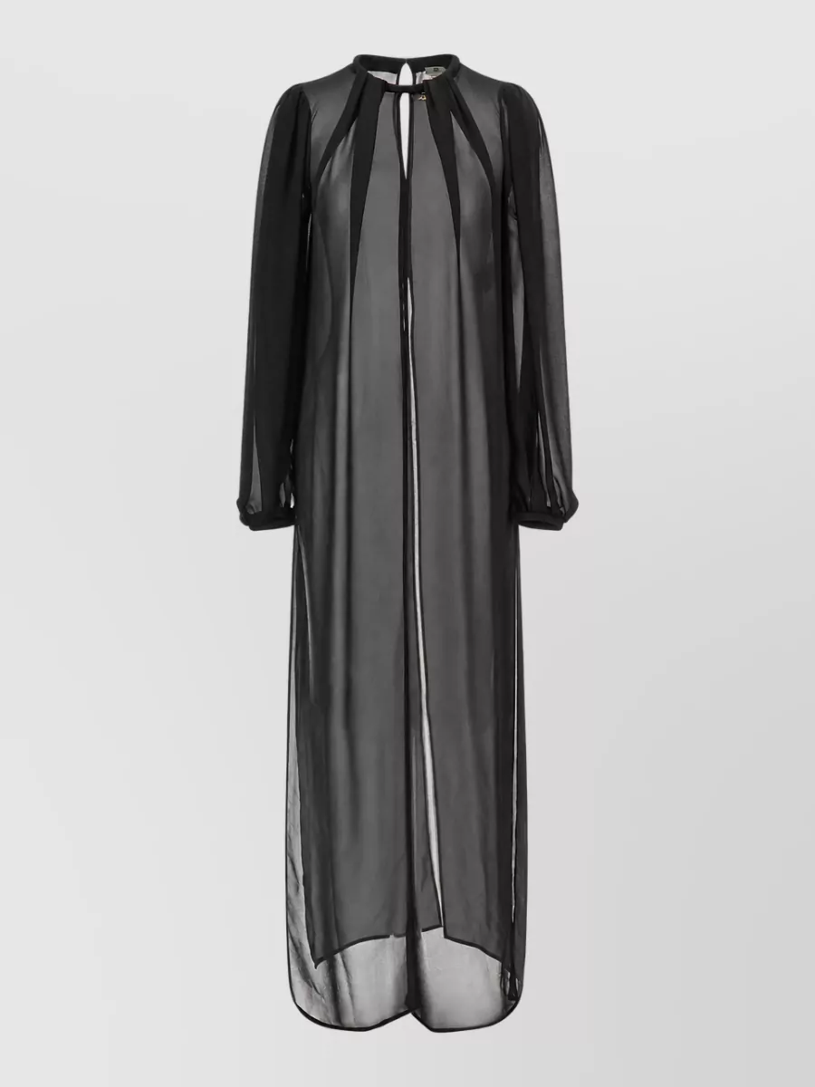 Elisabetta Franchi georgette paneled maxi dress
