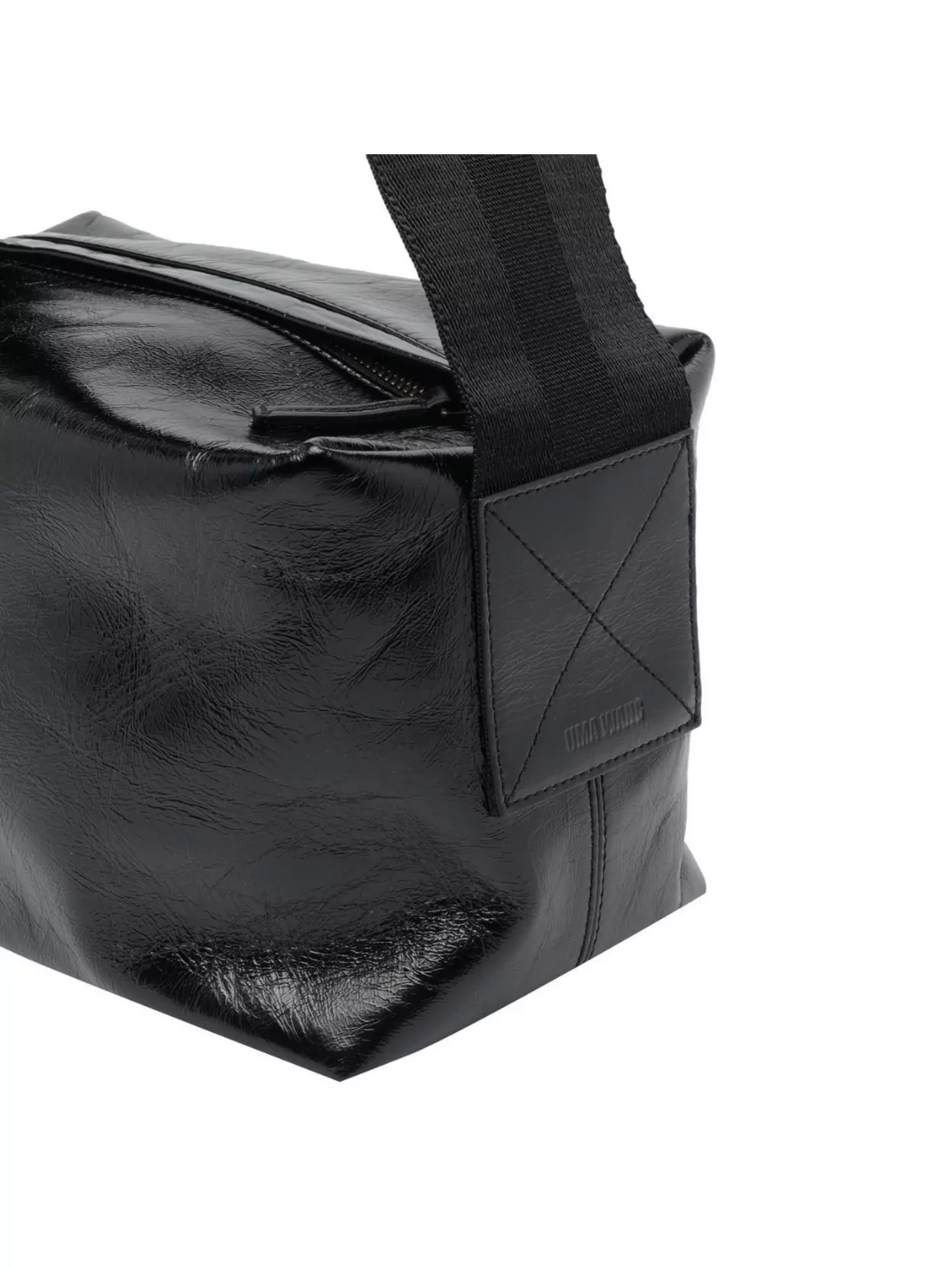 Uma Wang Medium Leather Shoulder Bag With Adjustable Strap