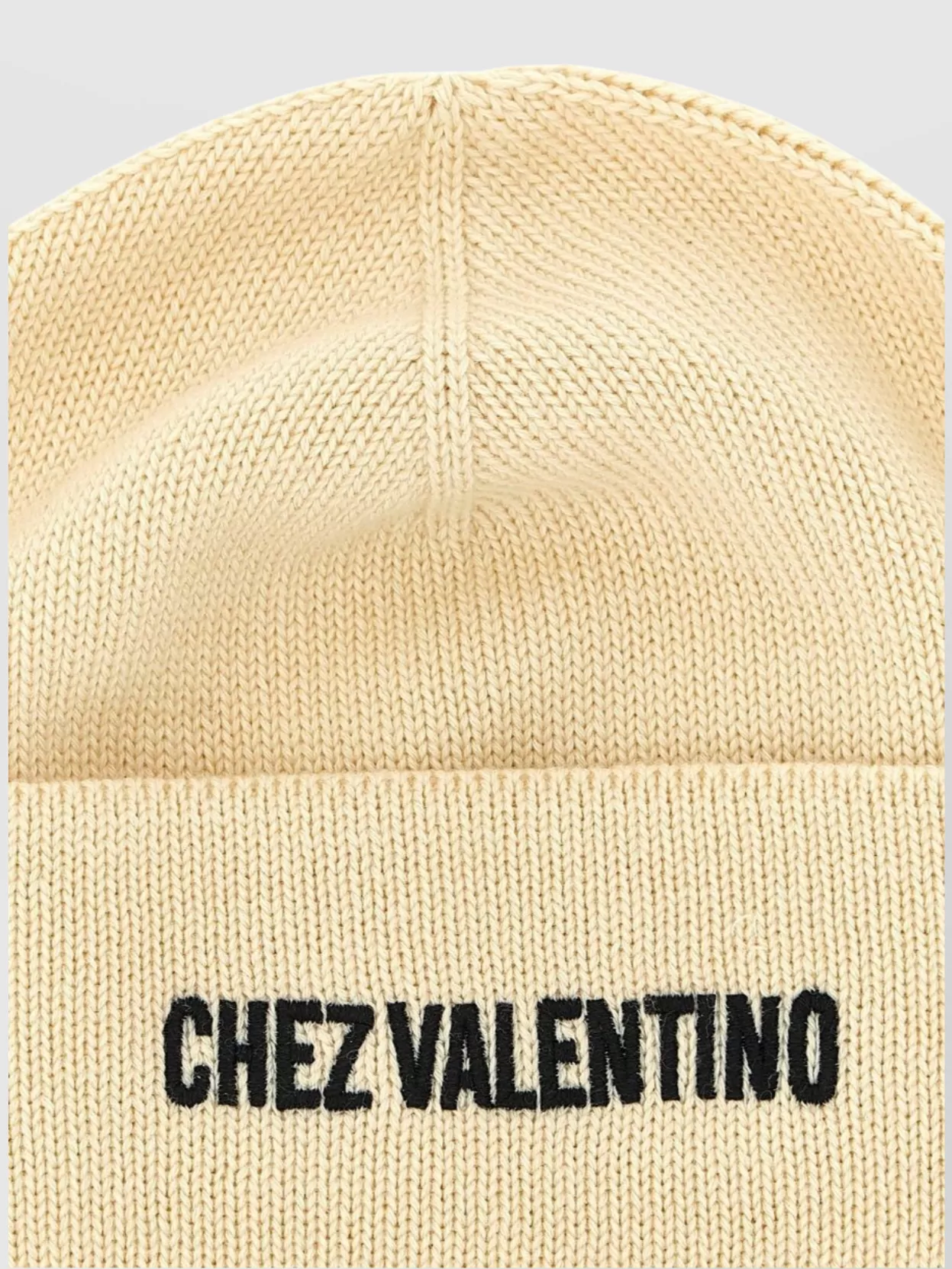 Valentino Garavani 'Folded Cuff' Knit Cap