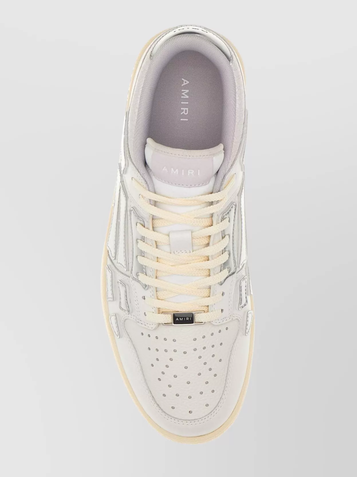 Amiri Leather Sneakers With Contrasting Side Inserts