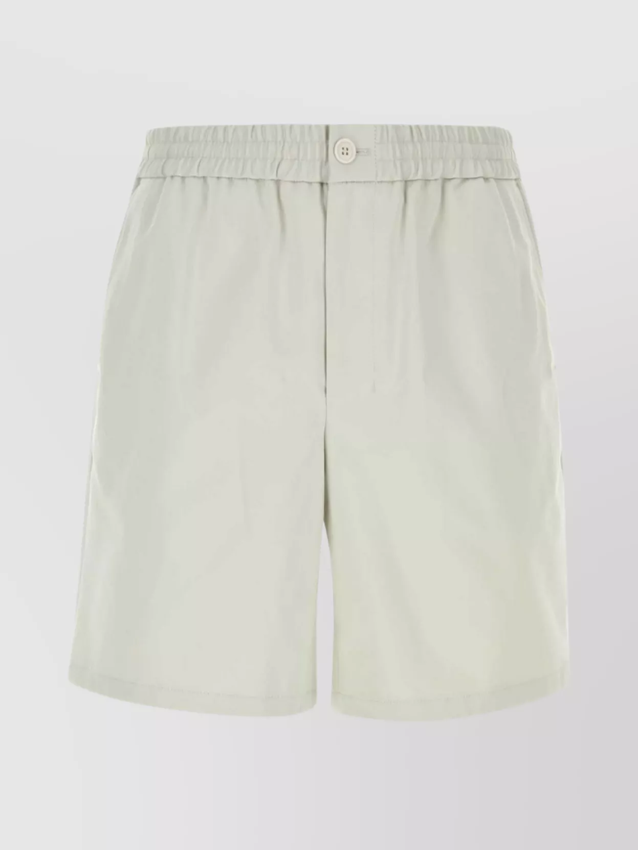 Shop Ami Alexandre Mattiussi Bermuda Shorts With Back Pockets And Elasticated Waistband