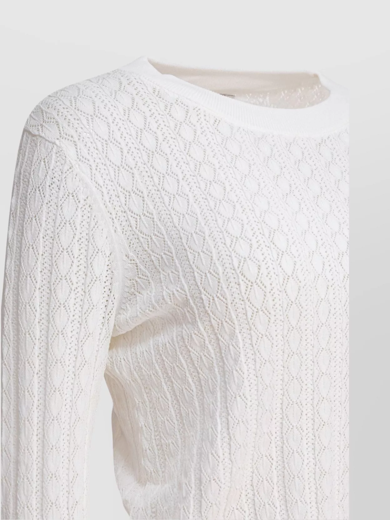 Shop Loulou Studio Cable Knit Crew Neck Sweater