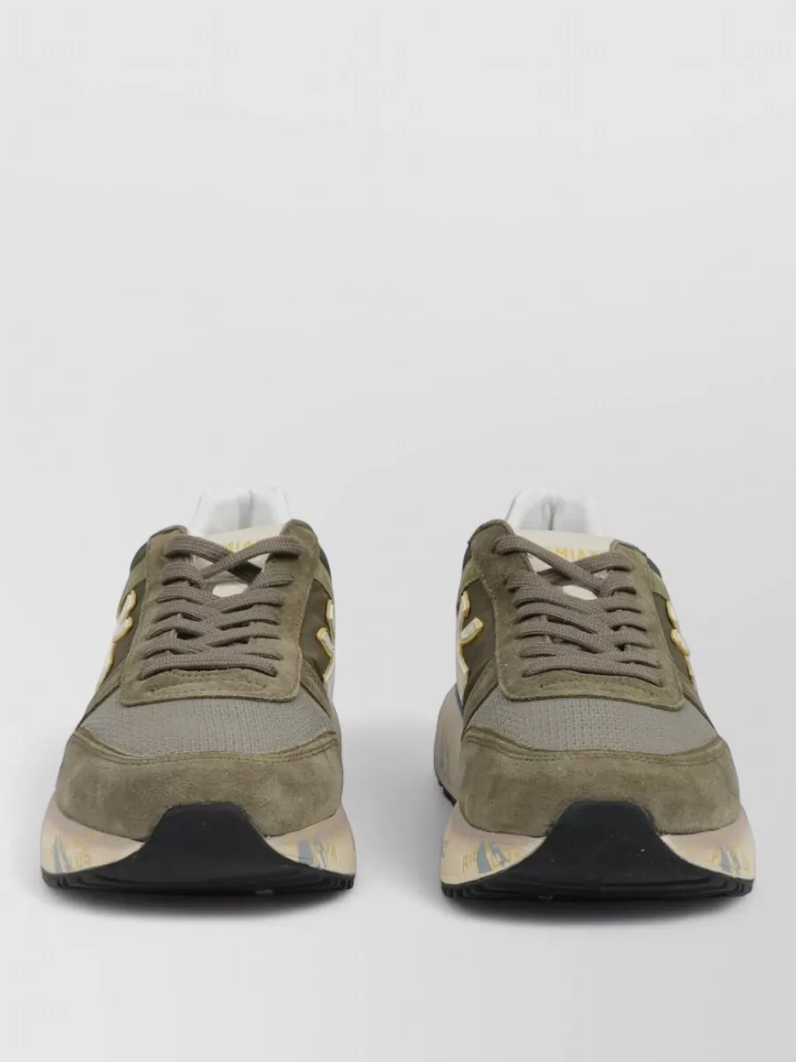 Premiata leather low-top sneakers