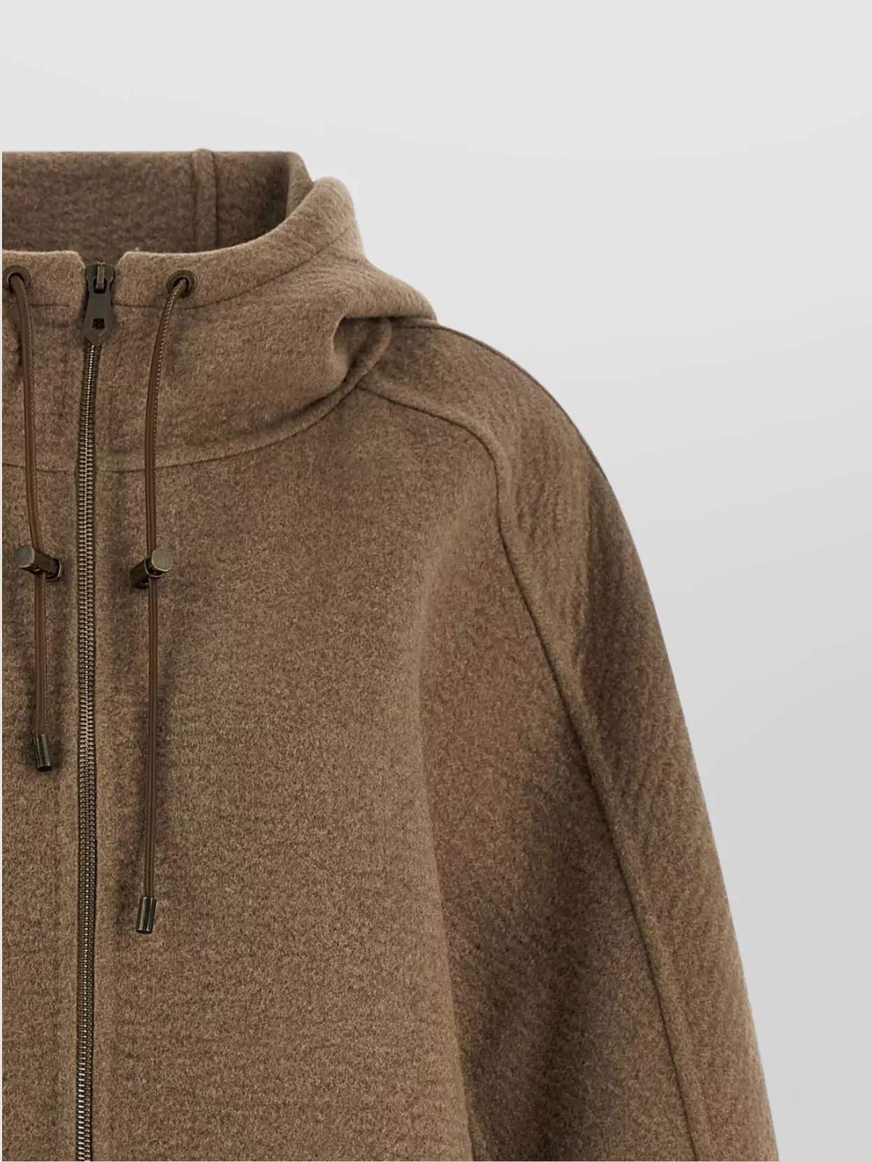 Max Mara Hooded Coat With Drawstring And Pockets