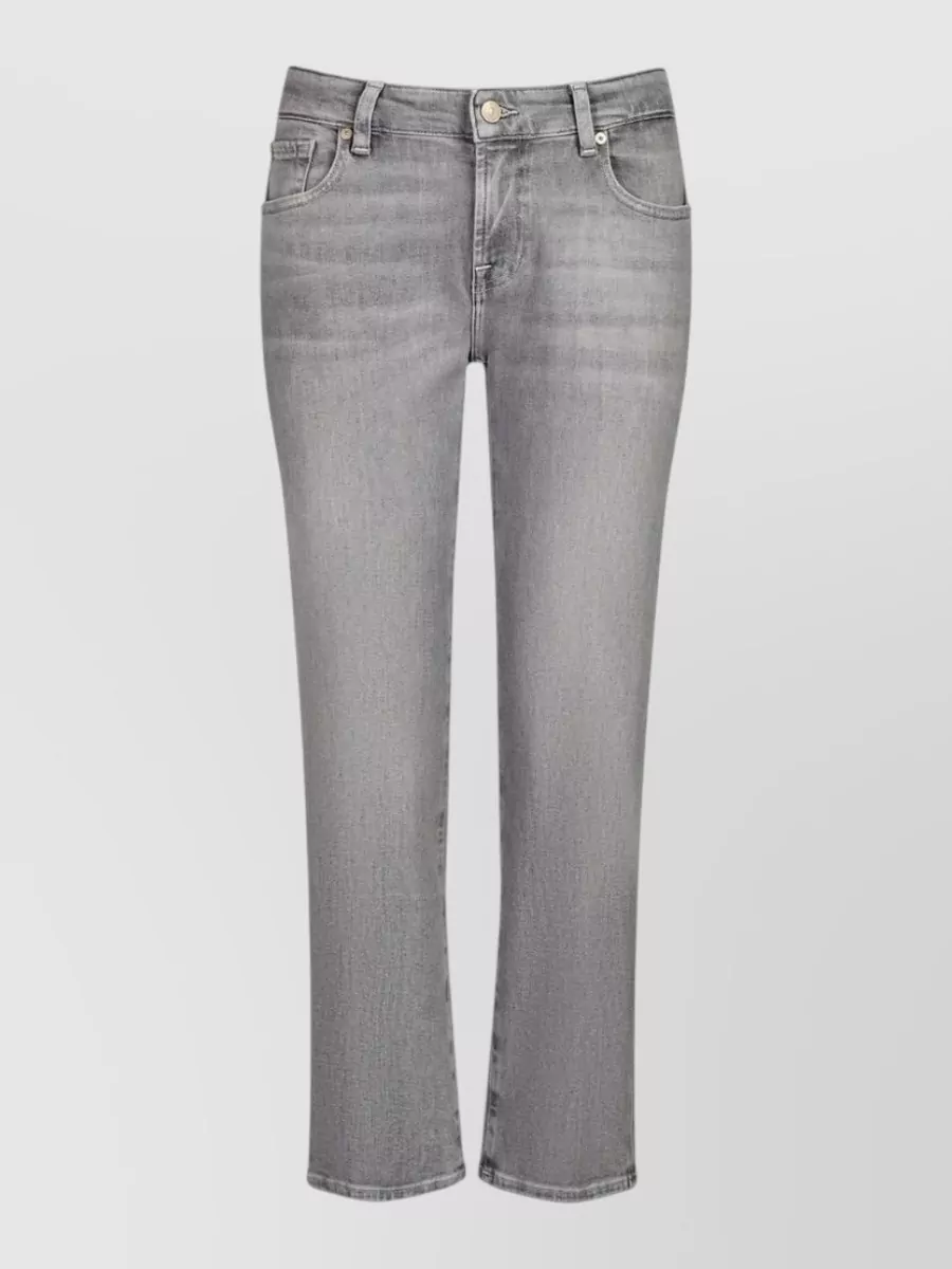 7 For All Mankind denim straight-leg jeans