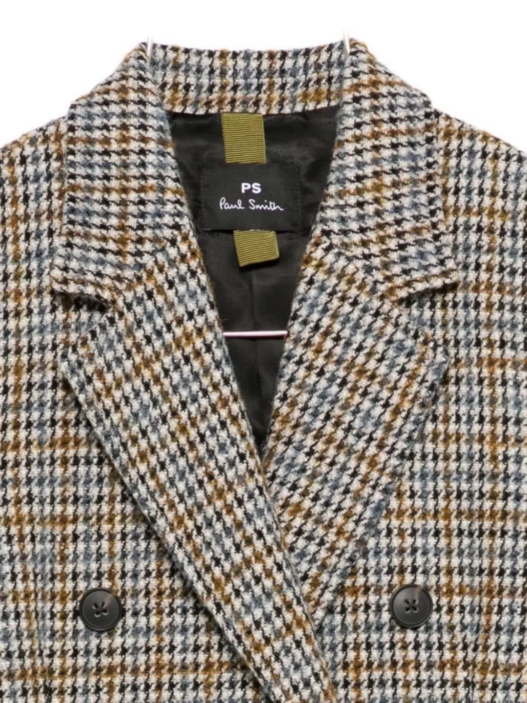Paul Smith Double-Breasted Coat Featuring Front Pockets