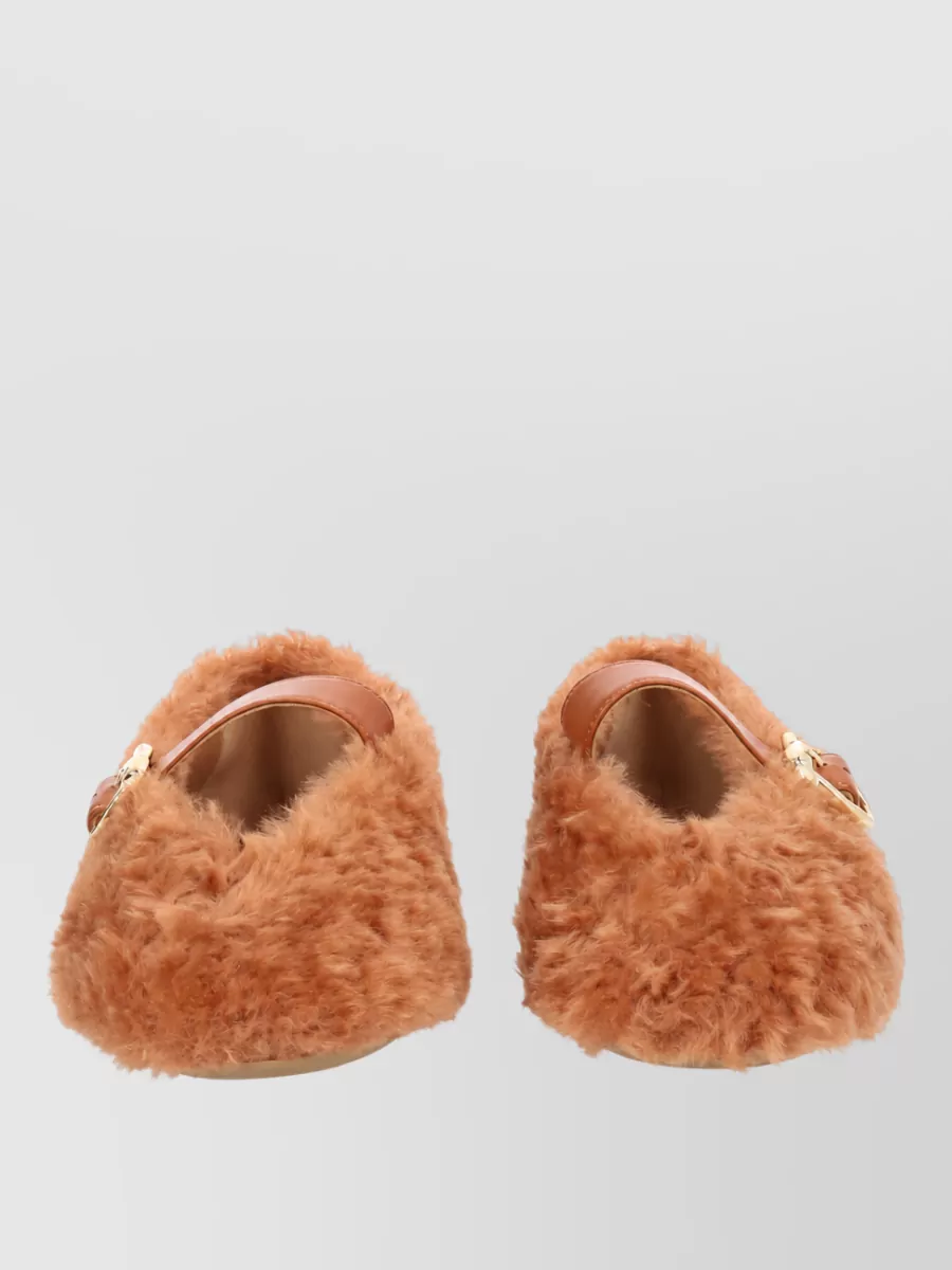 Ferragamo Shearling Slippers