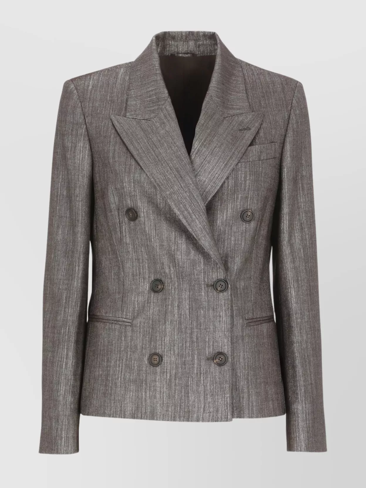 ジャケット Brunello Cucinelli Single-Breasted Lurex Fabric Blazer Brunello Cucinelli Lurex blazer metallic finish | The