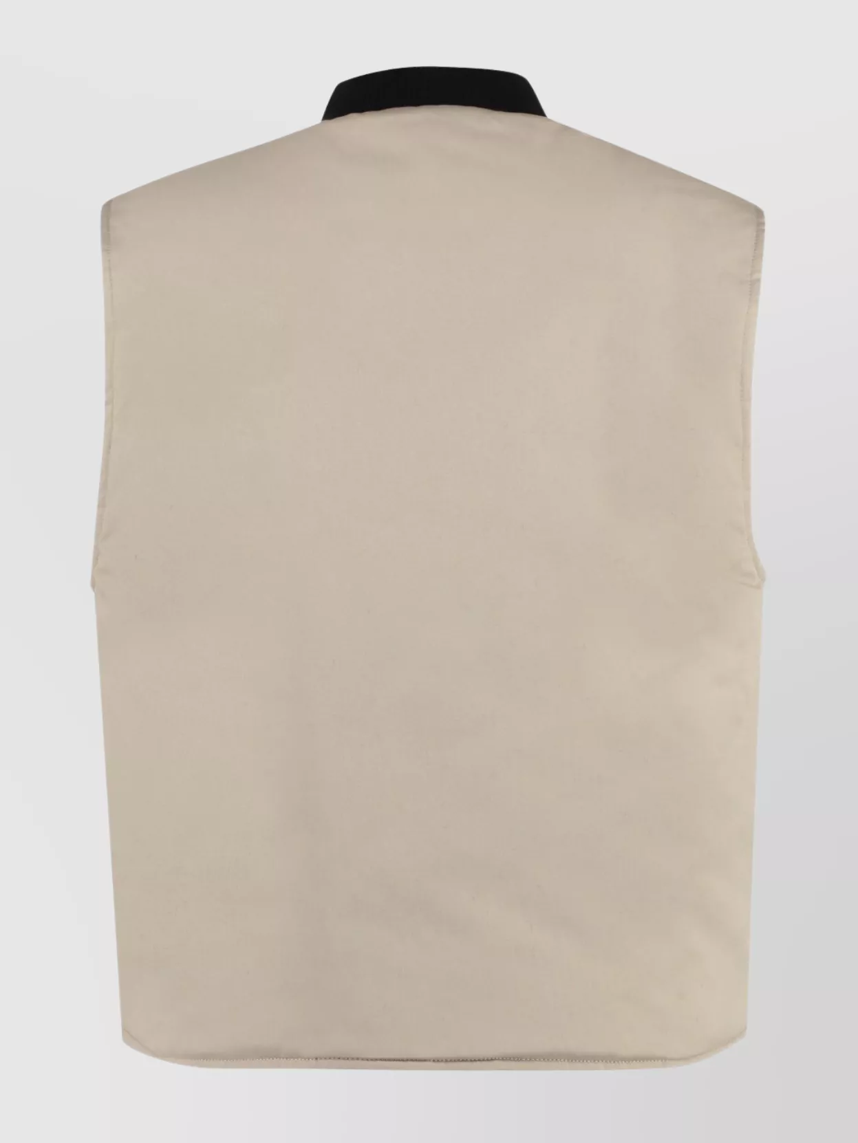 Palm Angels Field Vest Zippered Ribbed Neckline