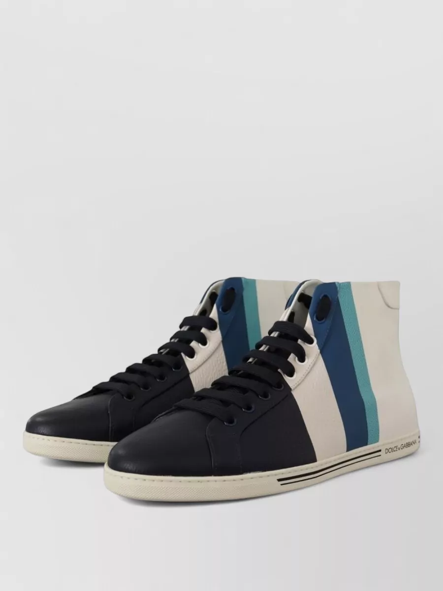 Dolce&Gabbana Leather Mid Top Sneakers
