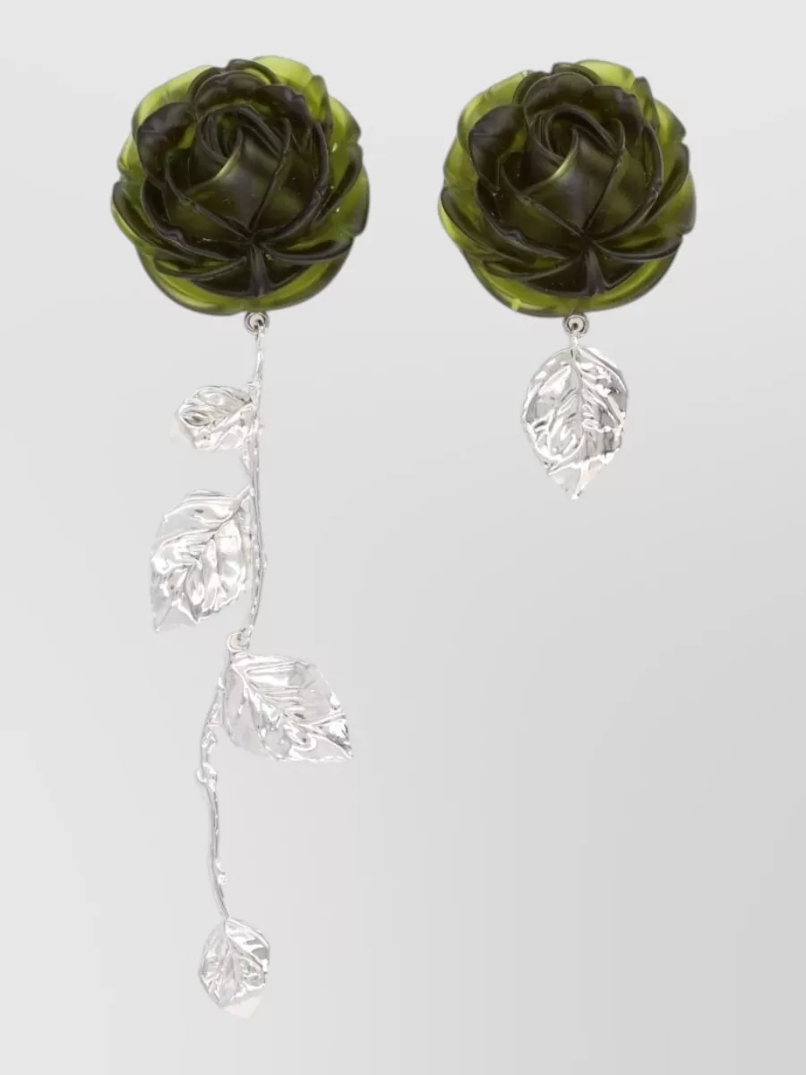 Magda Butrym rose pendant earrings