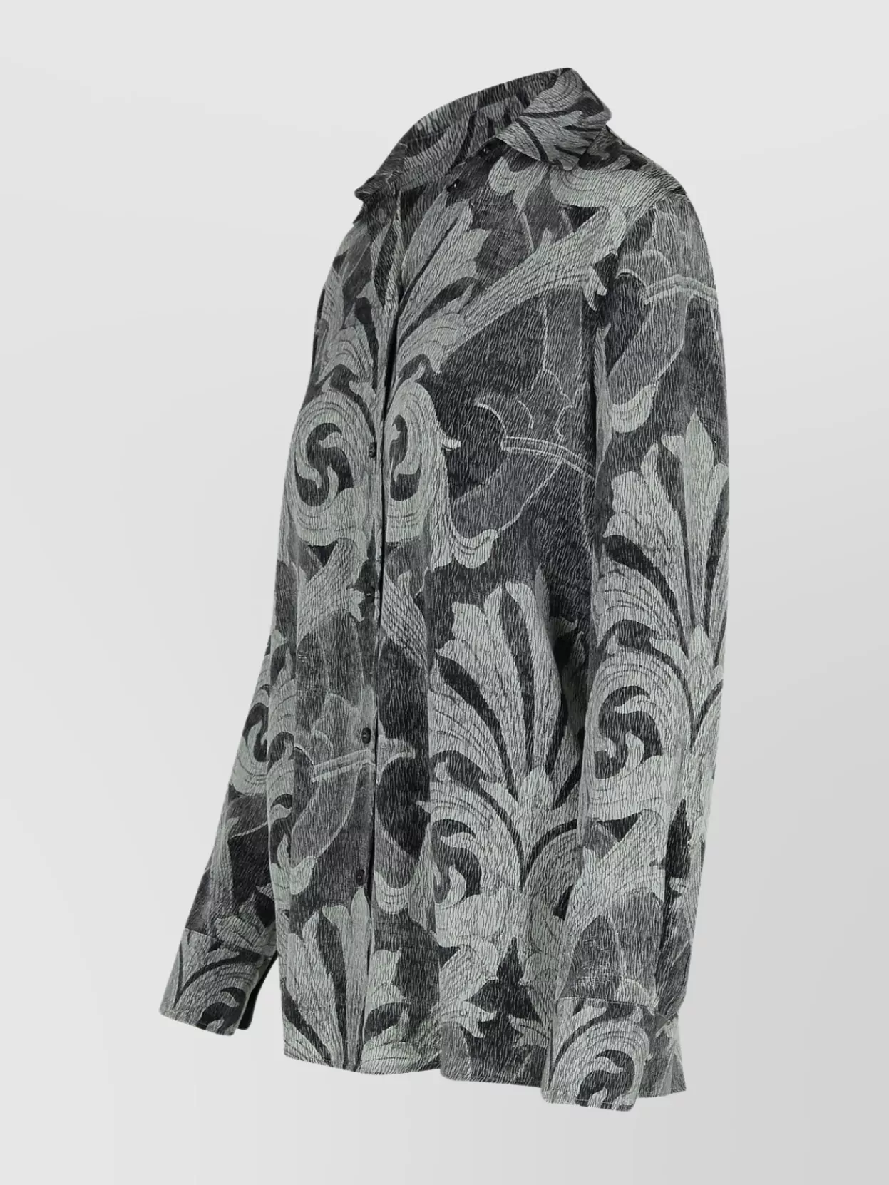 Etro Printed Silk Shirt Collared Neck