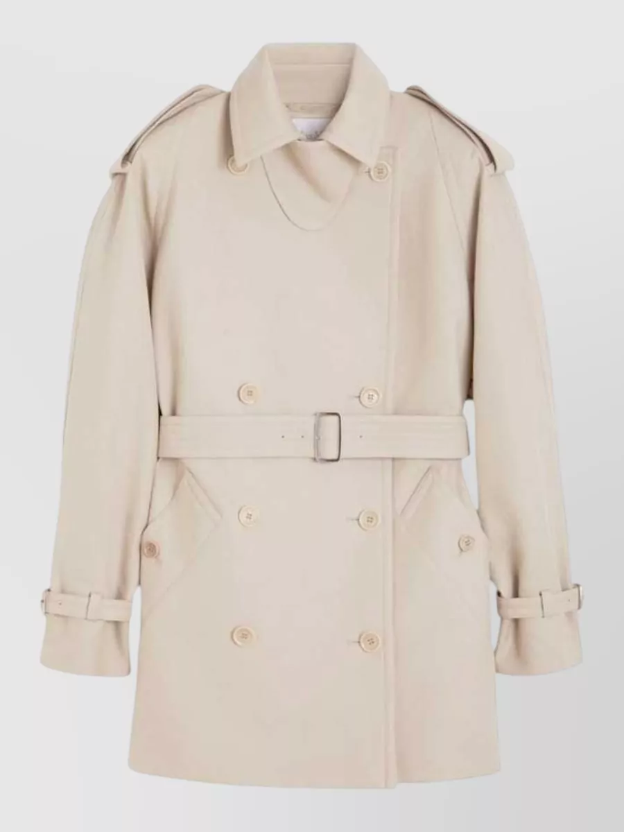 Max Mara Cotton double-breasted belted trench coat