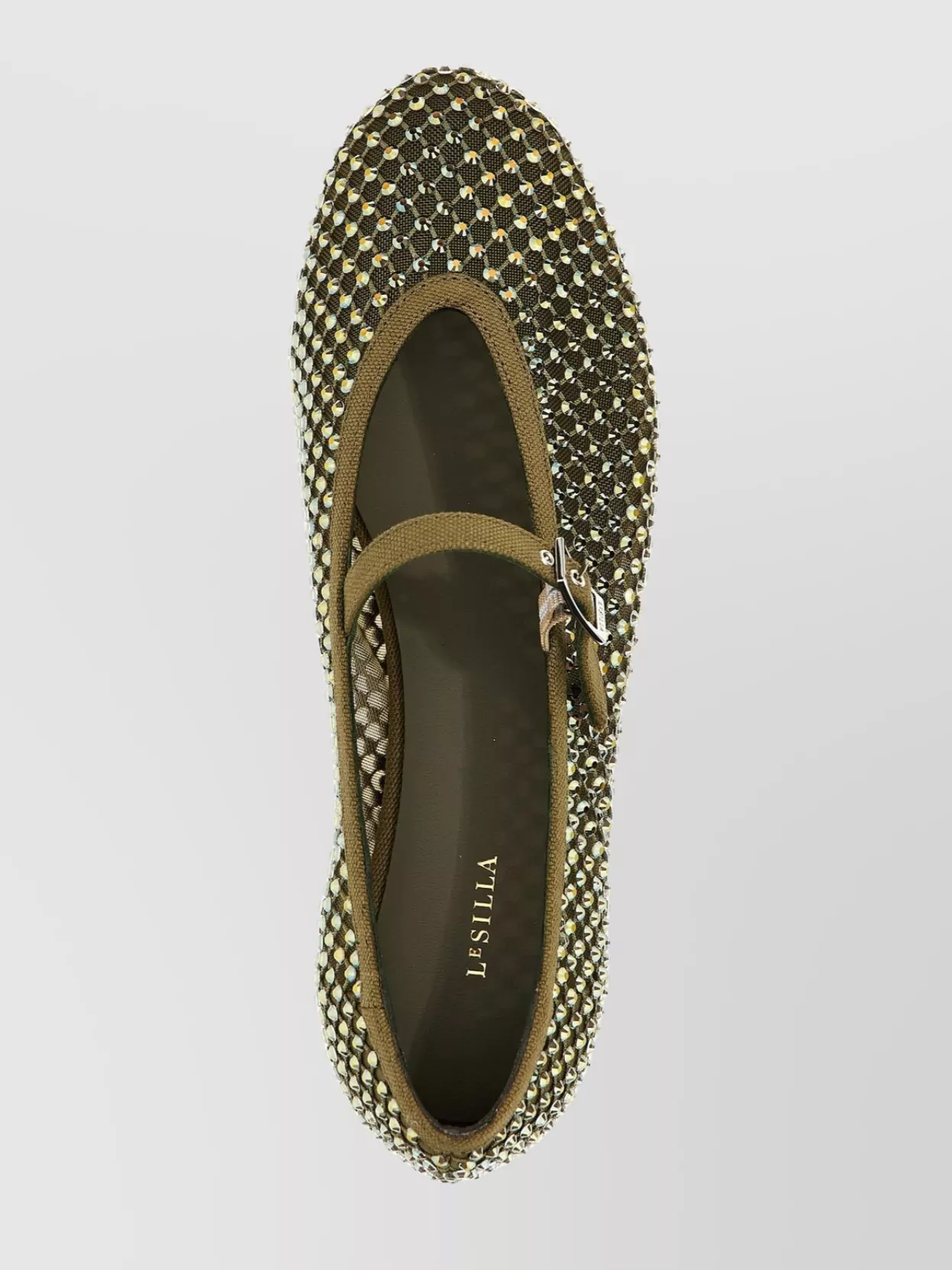 Le Silla Embellished Round Toe Ballerina Flats