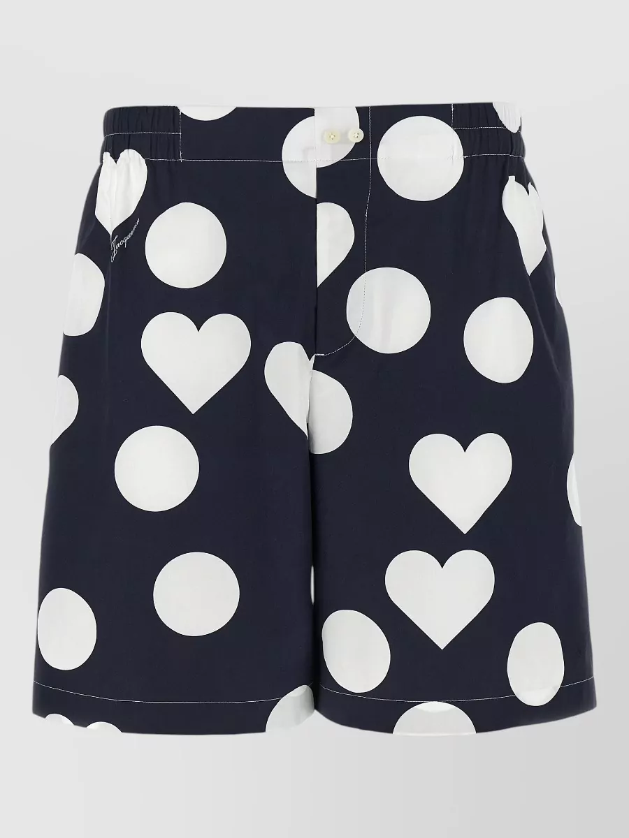 Jacquemus Cotton Printed Bermuda Shorts