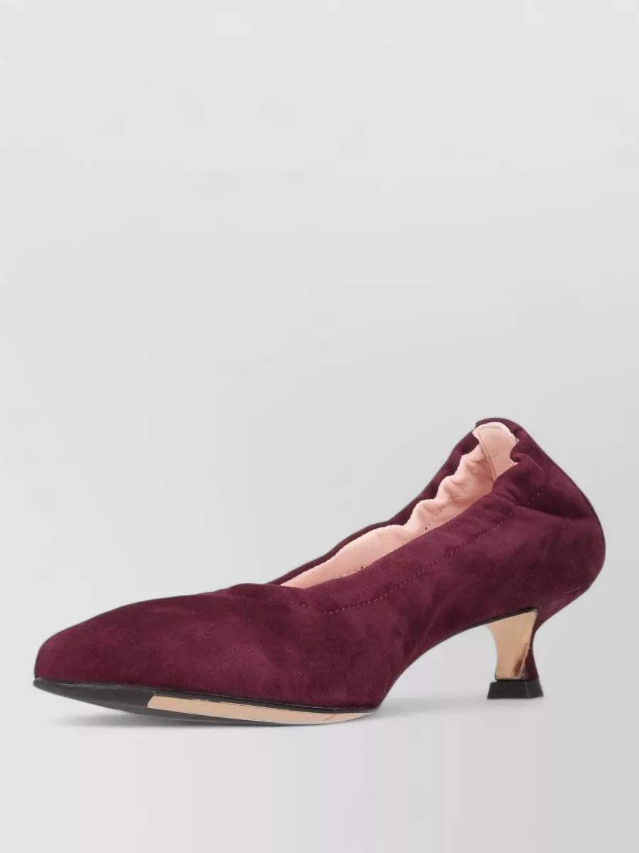 La Rose suede ballerina shoes