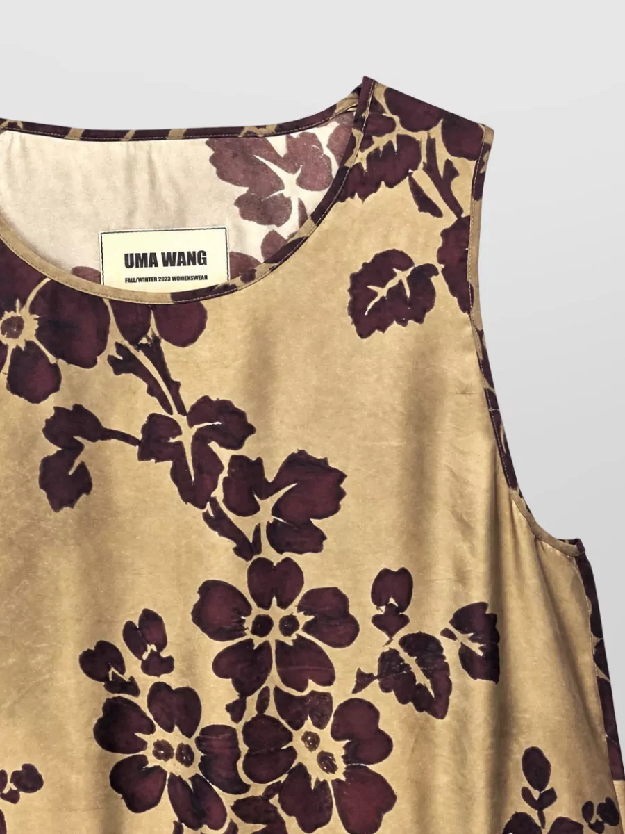 Uma Wang Viscose Cupro Midi Dress