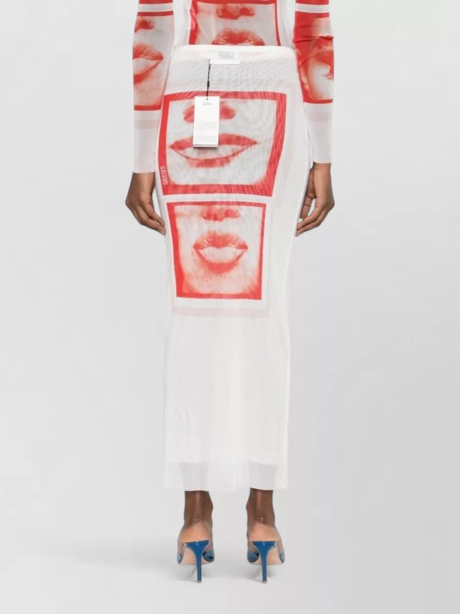 Jean Paul Gaultier Midi Fitted Skirt