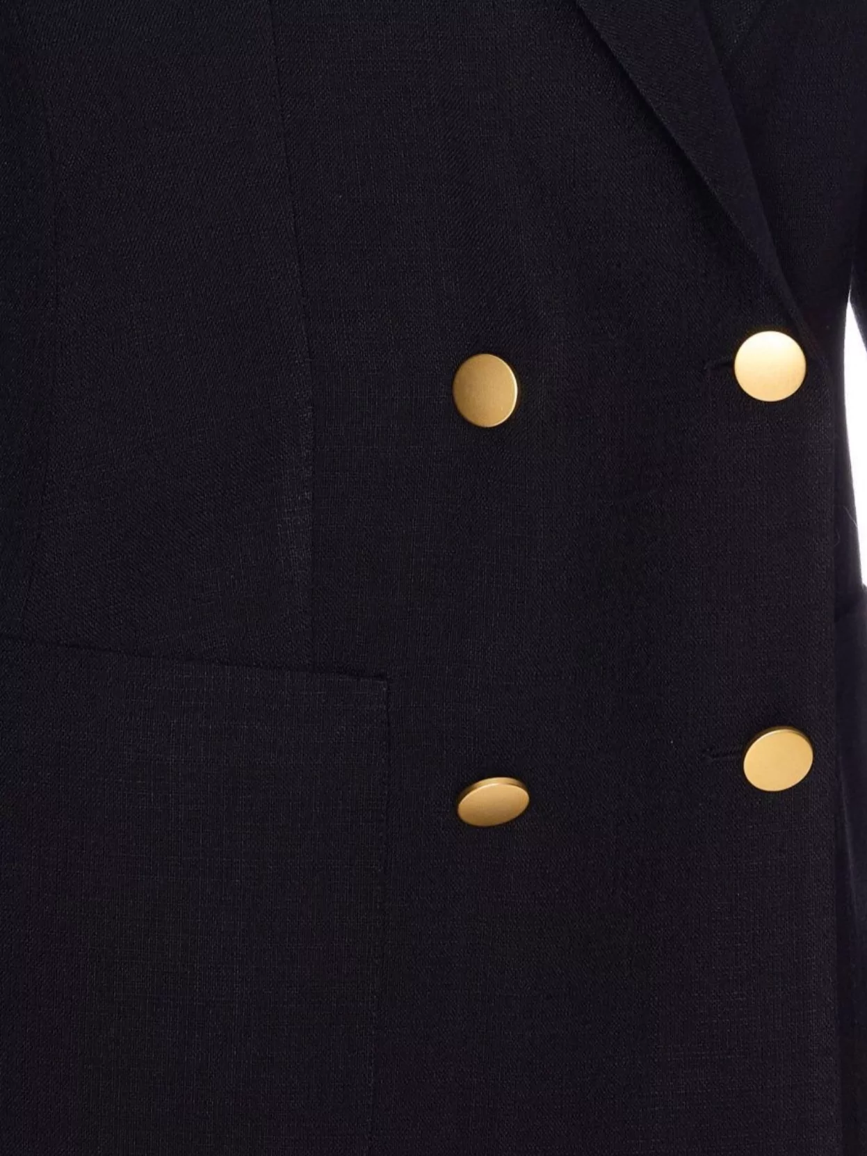 Tagliatore Long Sleeve Double-breasted Jacket With Gold Buttons