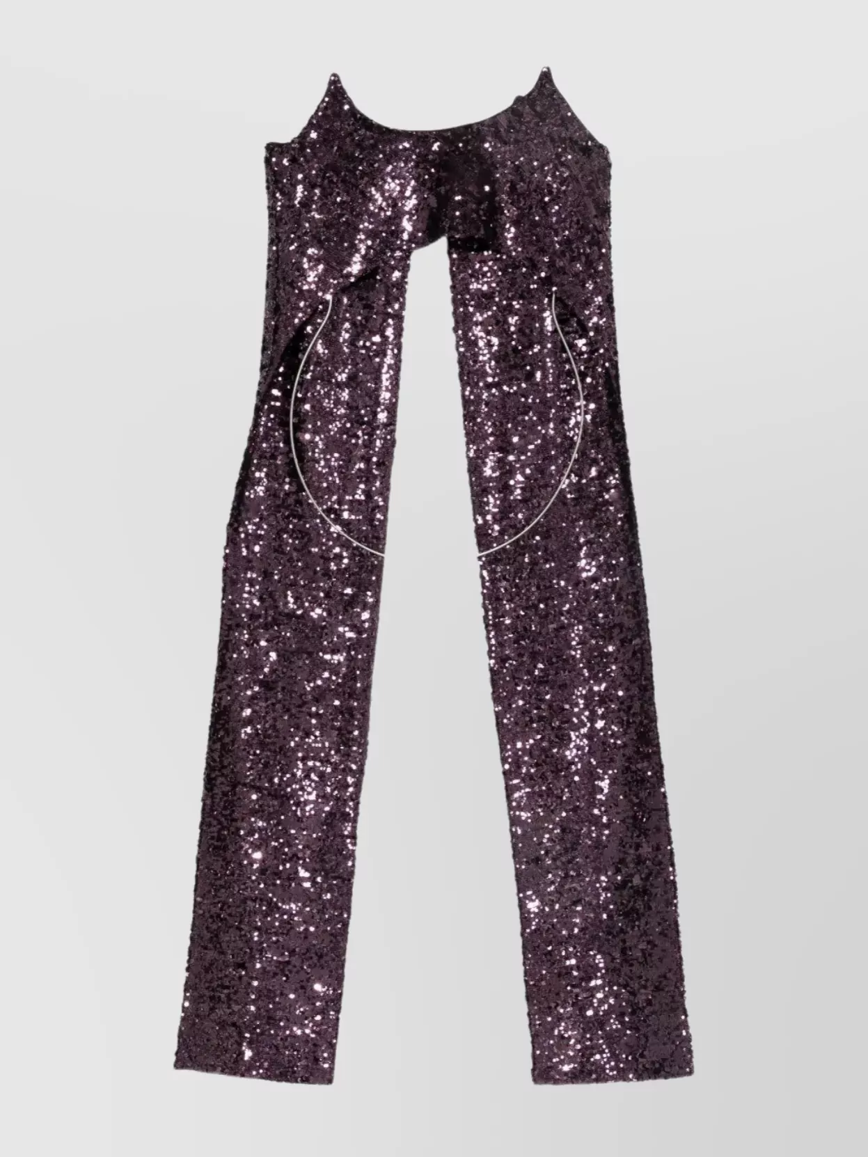 Paco Rabanne Asymmetric Hem Sleeveless Top Sequins
