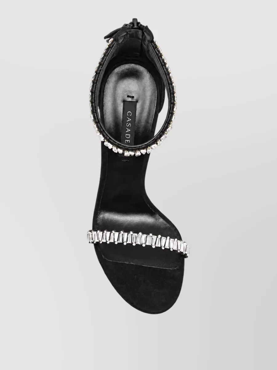 Casadei Leather Ankle-Strap Sandals