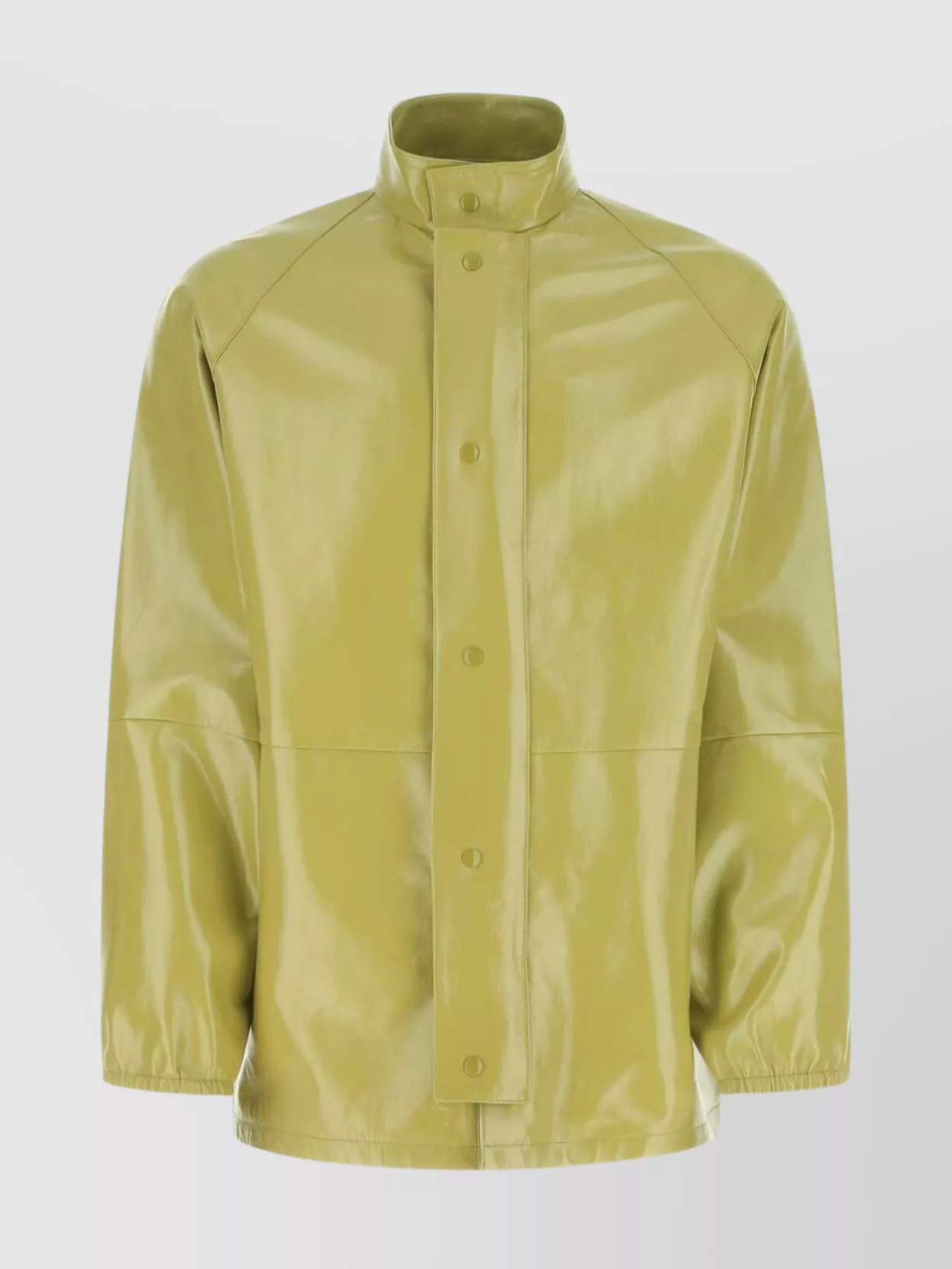 Shop Prada Shiny Finish Nappa Leather Jacket