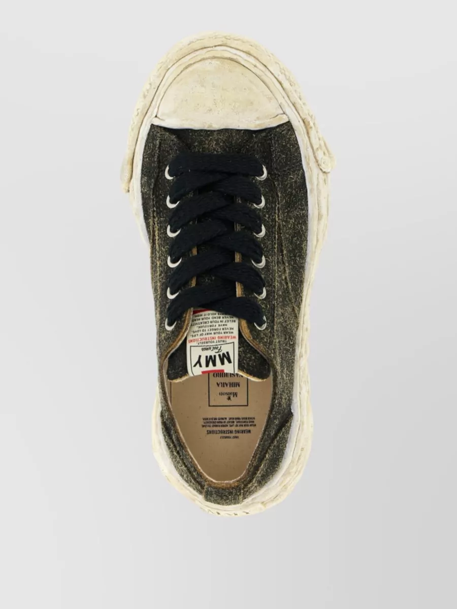Maison Mihara Yasuhiro Leather Low-Top Sneakers