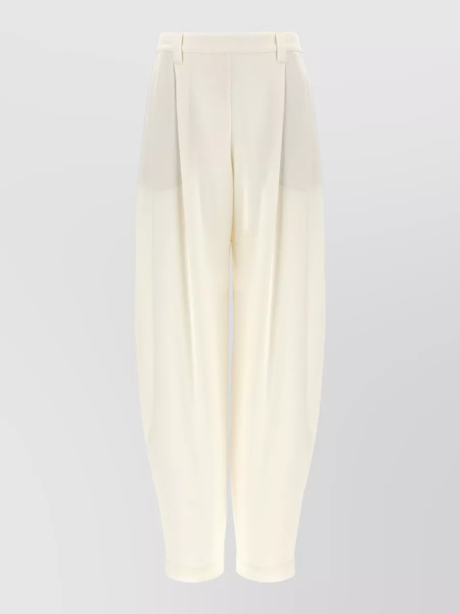 Brunello Cucinelli silk slouchy tailored trousers