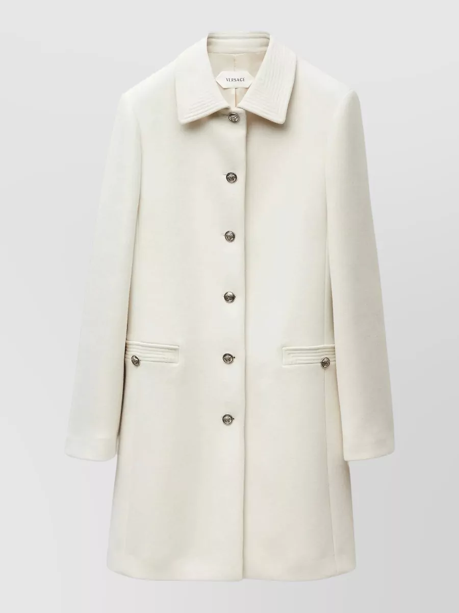 Versace wool single-breasted coat
