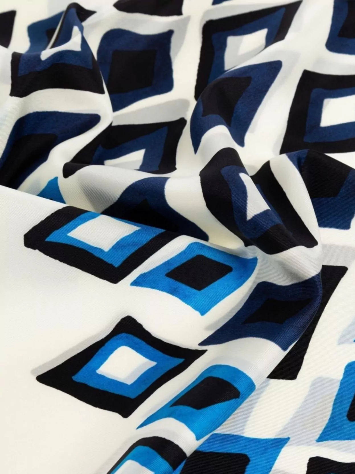 Lanvin Geometric Print Diamond Pattern Scarf Accessory