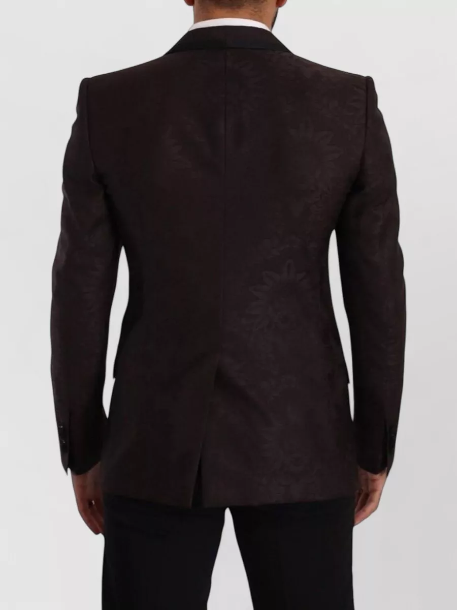 Dolce&Gabbana Silk Blend Single Breasted Blazer