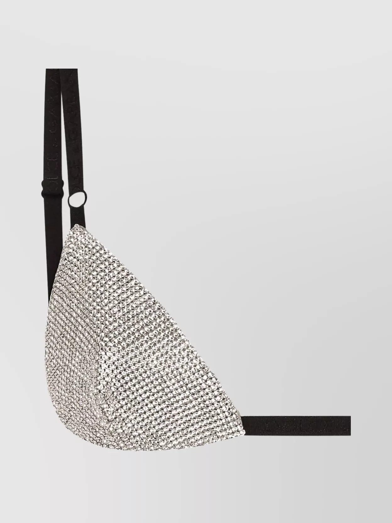 Dolce&Gabbana Crystal Triangle Leather Trim