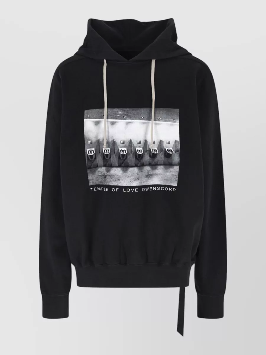 Rick Owens Drkshdw oversized long-sleeve hoodie