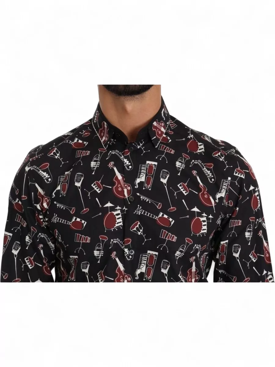 Dolce&Gabbana Silk Slim-Fit Printed Shirt