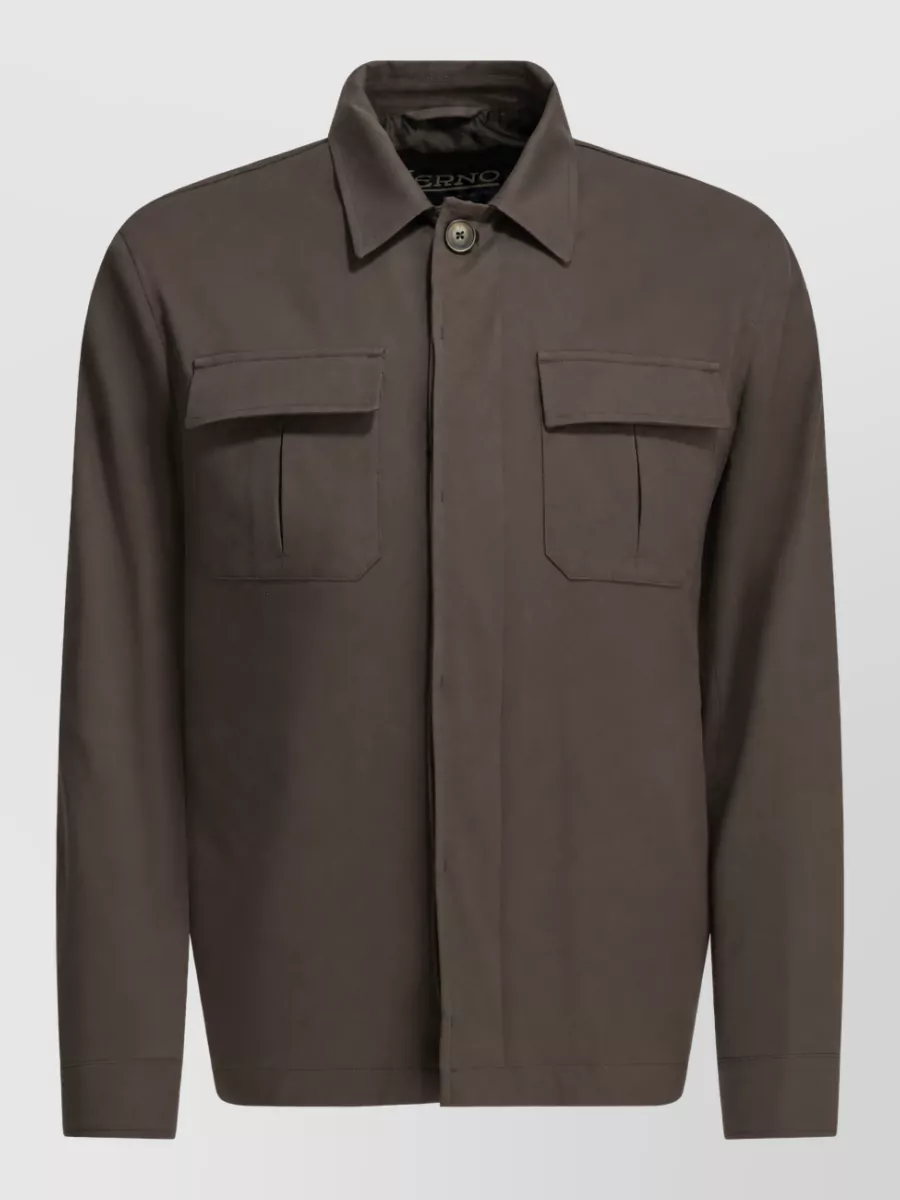 Herno cotton overshirt jacket