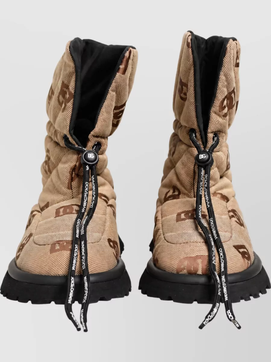 Dolce&Gabbana Logo Print Snow Boots