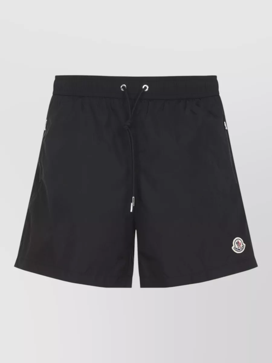 Moncler Logo Patch Swim Shorts