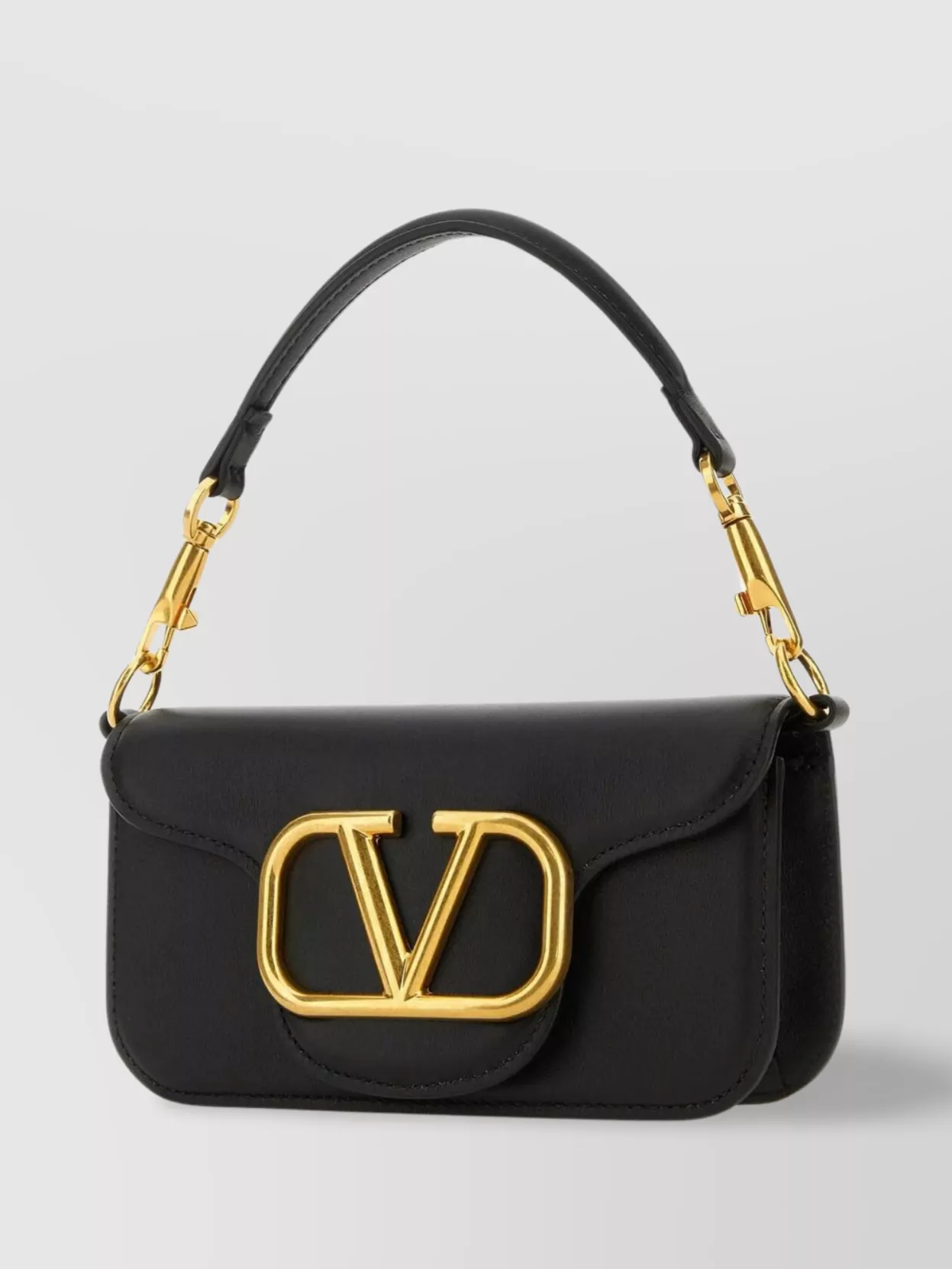 Shop Valentino Small Locò Handbag In Smooth Leather