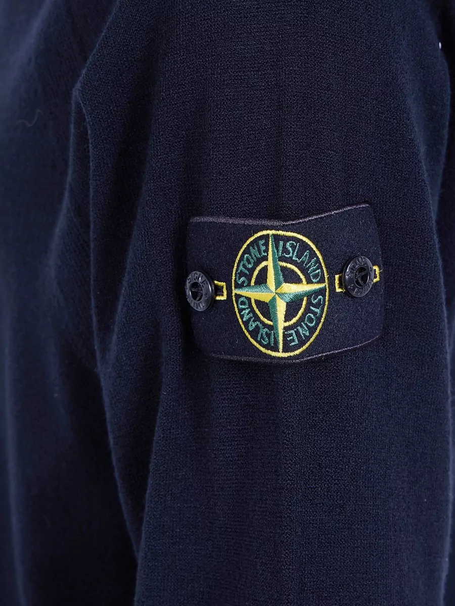 Stone Island Virgin Wool Round Neck Sweater