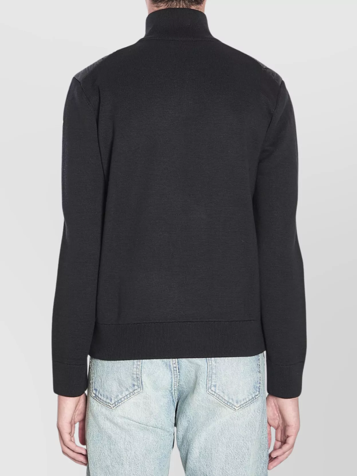 Moncler Zippered Padded Wool Blend Cardigan
