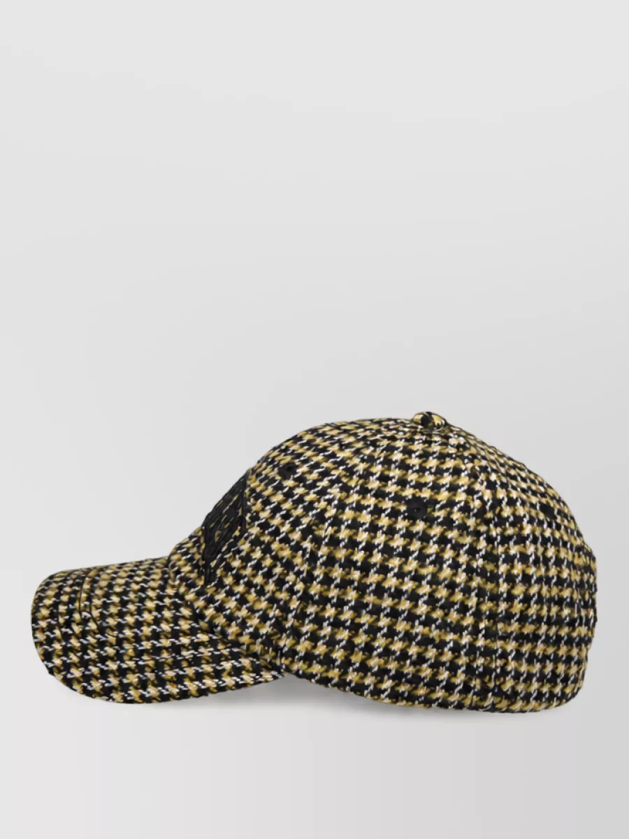 Ganni Checked Wool Headband
