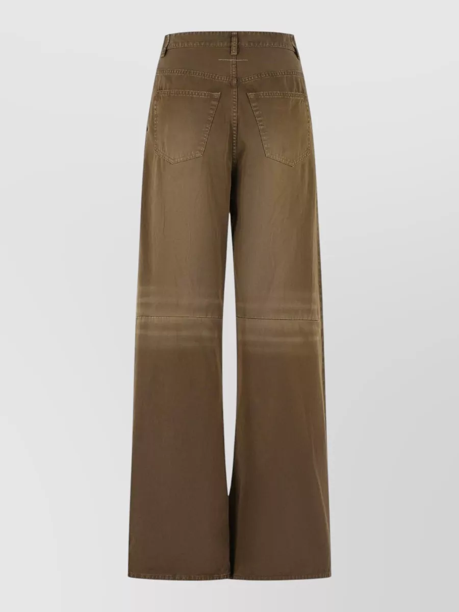 Mm6 Maison Margiela Denim Wide-Leg Trousers