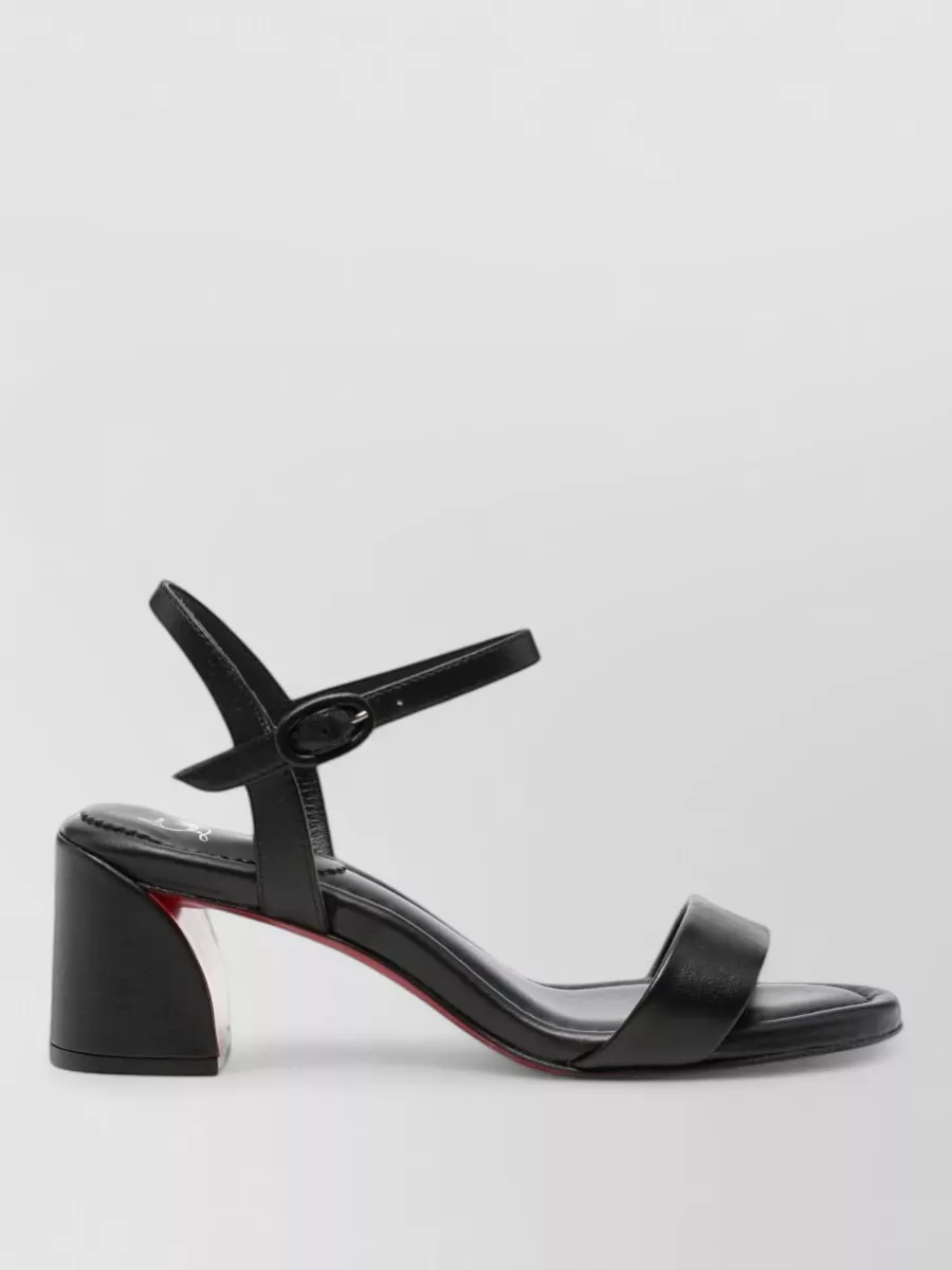 Christian Louboutin leather block heel sandals