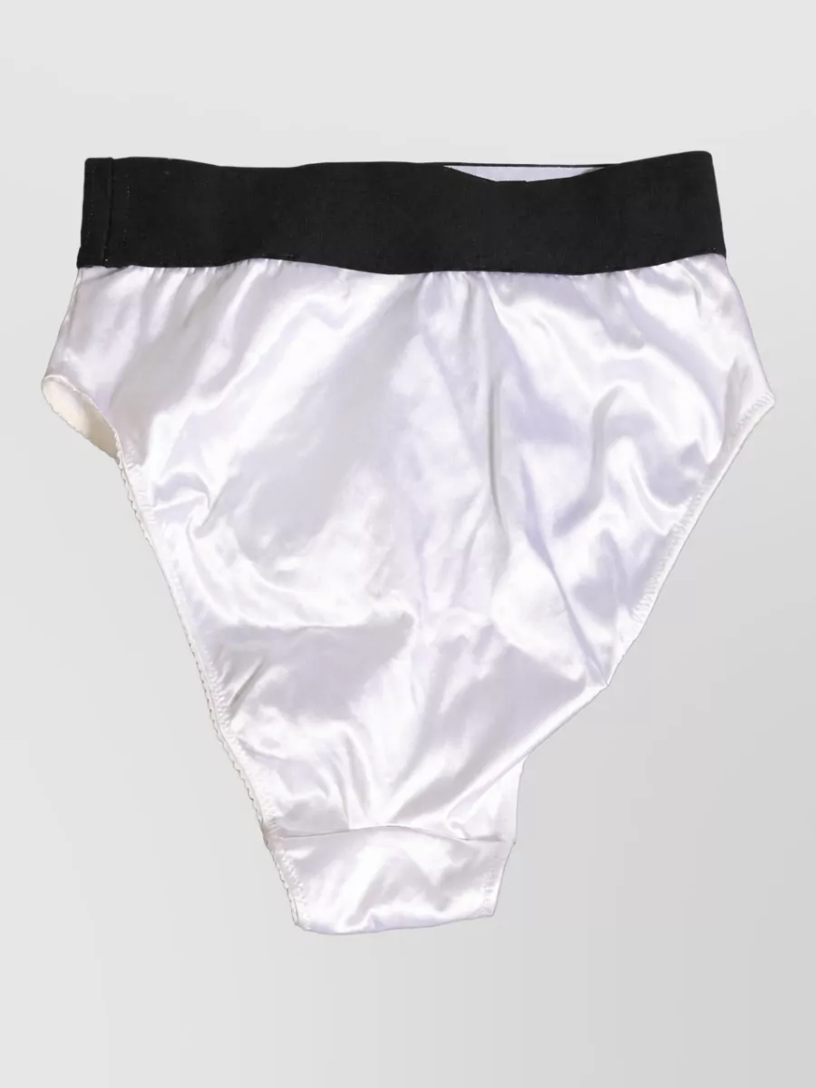 Dolce&Gabbana Satin High-Rise Briefs