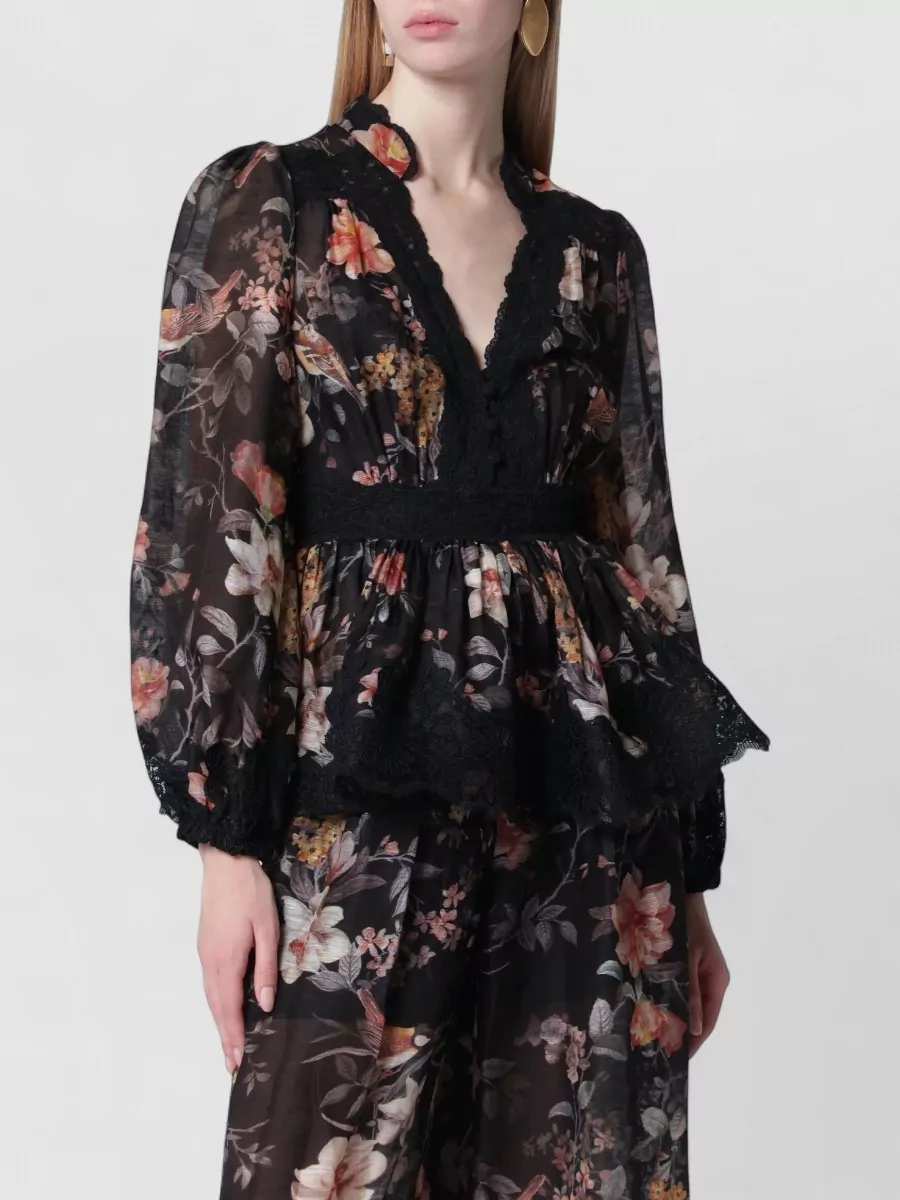 Zimmermann floral midi dress with metallic sandals | The Fashion Square Zimmermann floral midi dress with metallic sandals | The Fashion Square