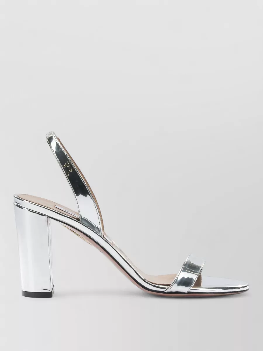 Aquazzura So Nude Block Heel 85Mm Sandals