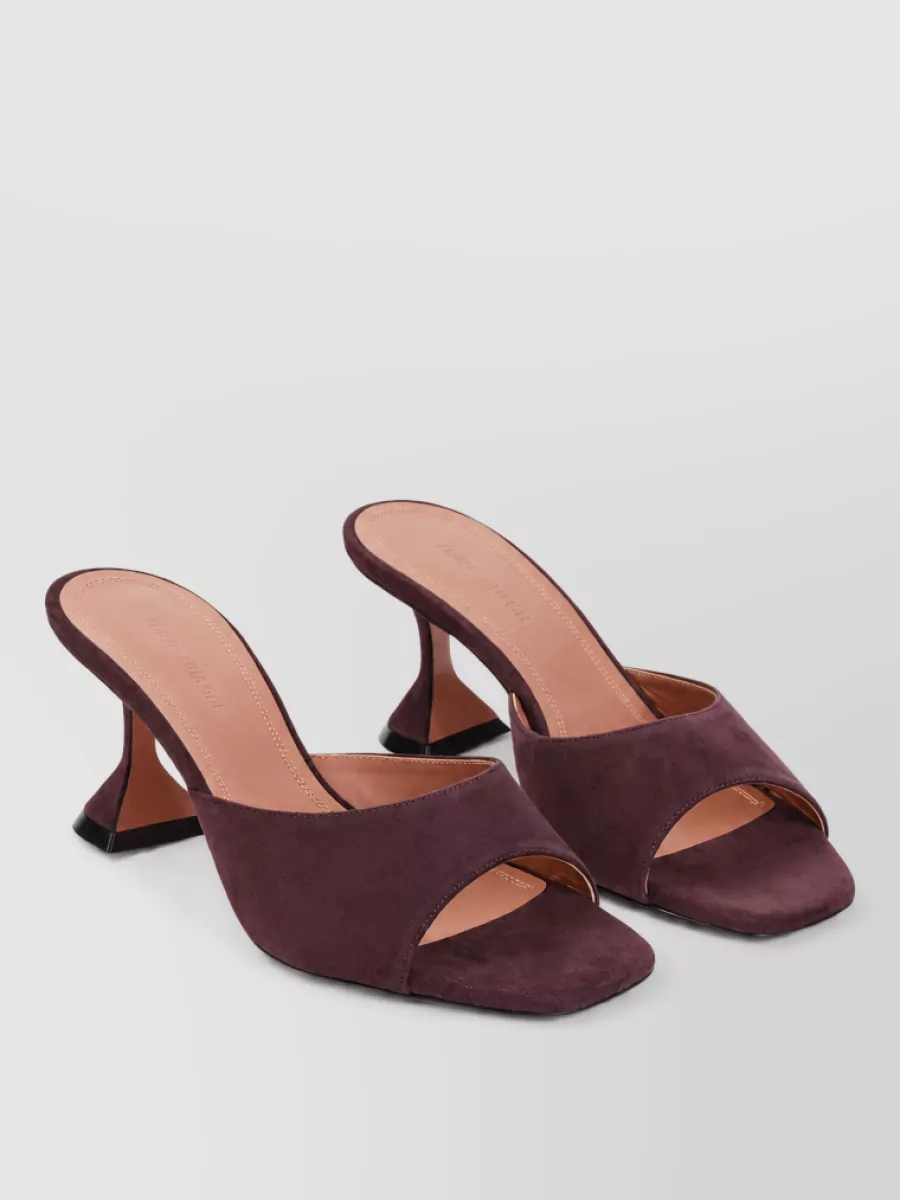 Amina Muaddi Suede leather mules
