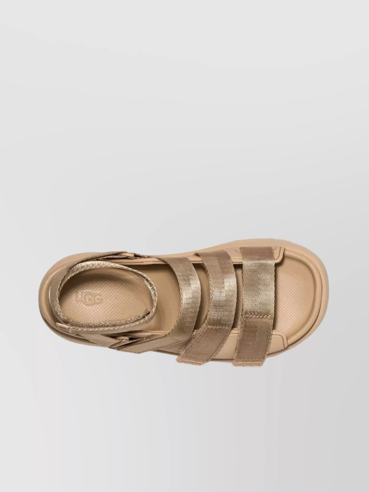 Ugg Rise Round Toe Platform Sandal In Neutrals