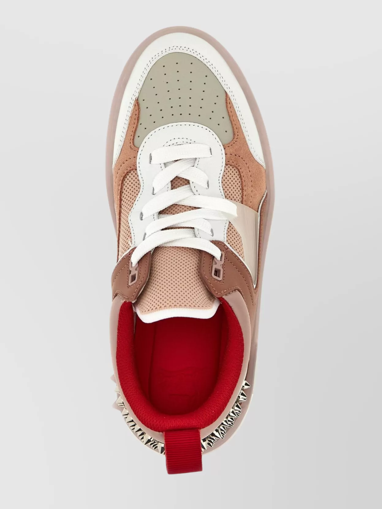 Christian Louboutin Sneakers Featuring Studded Detail And Contrast Panels